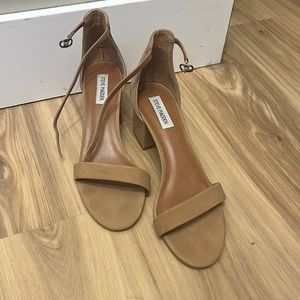 Steve Madden Chunky Tan Heel Sandals